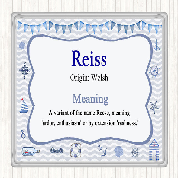 Reiss Name Meaning Coaster Nautical