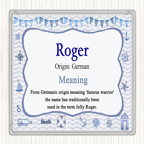 Roger Name Meaning Coaster Nautical