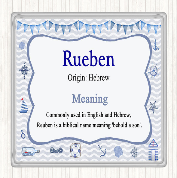 Rueben Name Meaning Coaster Nautical