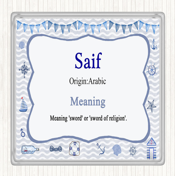 Saif Name Meaning Coaster Nautical