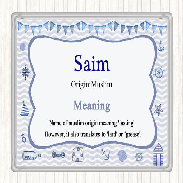 Saim Name Meaning Coaster Nautical