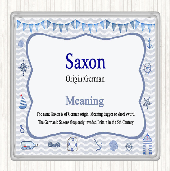 Saxon Name Meaning Coaster Nautical