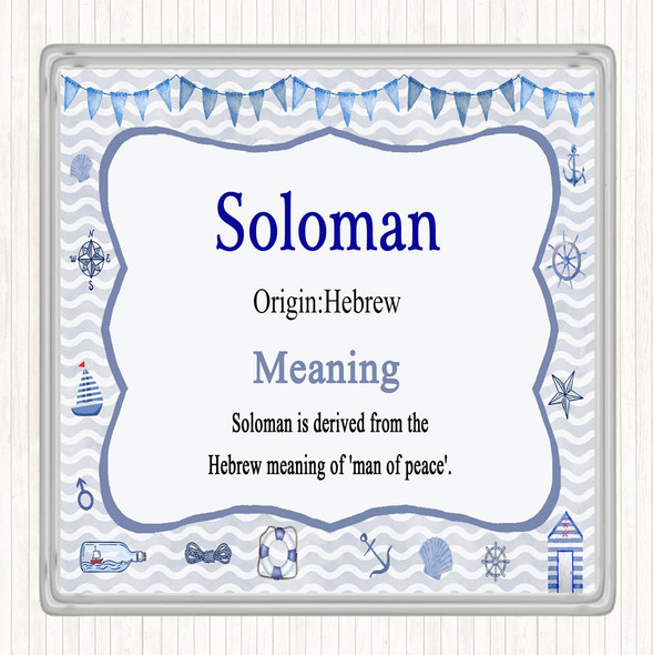 Soloman Name Meaning Coaster Nautical
