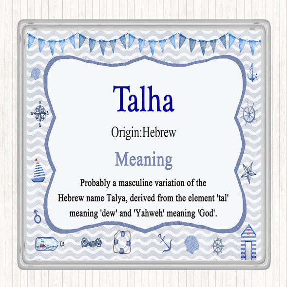 Talha Name Meaning Coaster Nautical