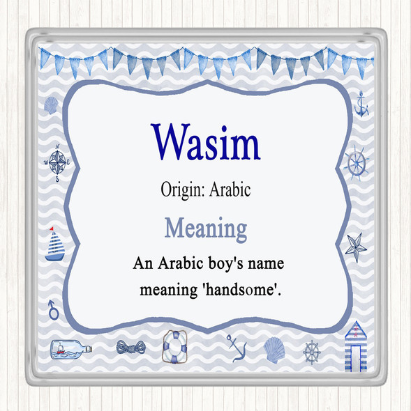 Wasim Name Meaning Coaster Nautical