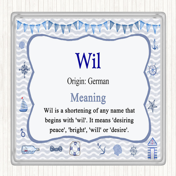 Wil Name Meaning Coaster Nautical