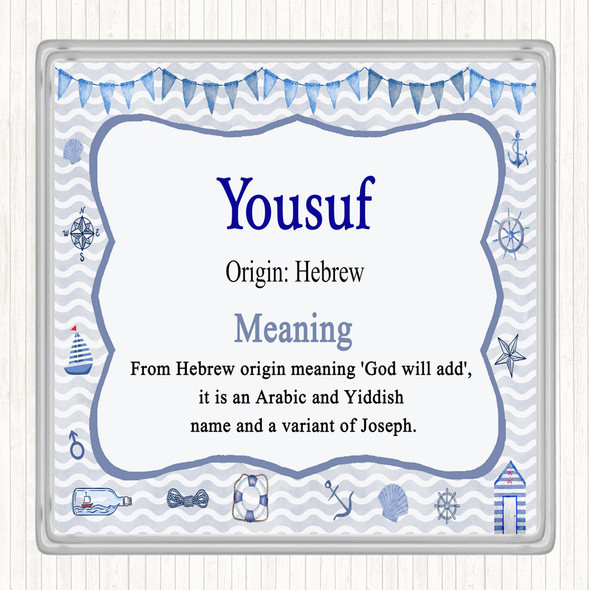 Yousuf Name Meaning Coaster Nautical