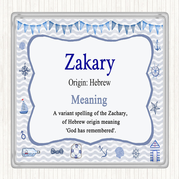 Zakary Name Meaning Coaster Nautical