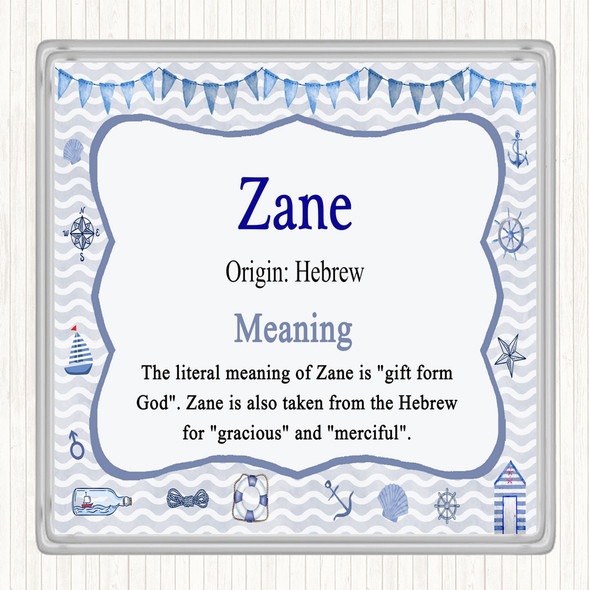 Zane Name Meaning Coaster Nautical