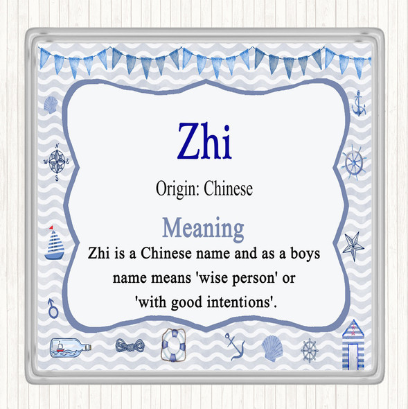 Zhi Name Meaning Coaster Nautical