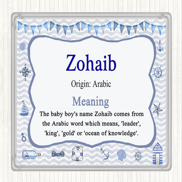 Zohaib Name Meaning Coaster Nautical