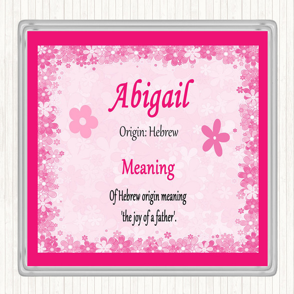 Abigail Name Meaning Coaster Pink