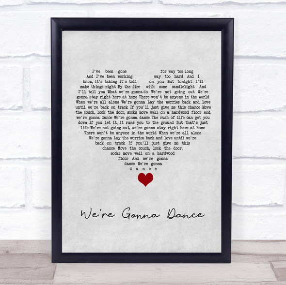 Cody Jinks We're Gonna Dance Grey Heart Song Lyric Print