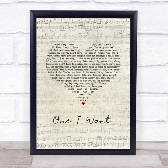 Flatland Cavalry One I want Script Heart Song Lyric Print