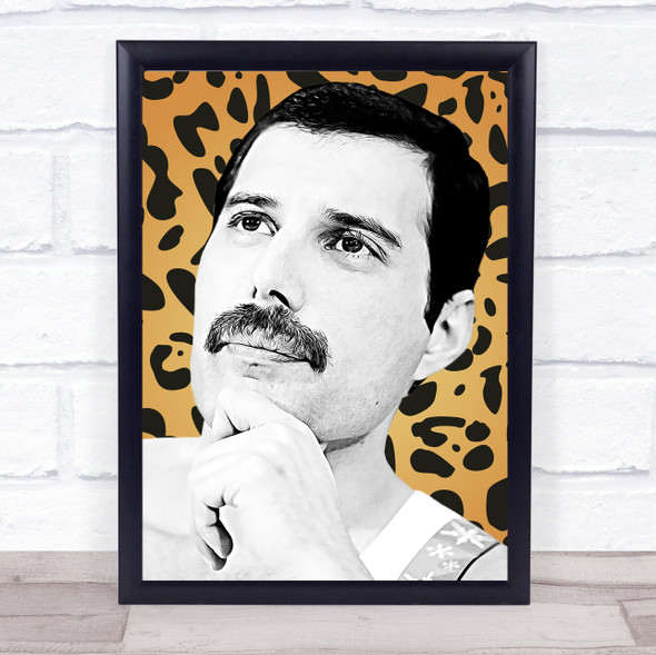 Freddie Mercury Leopard Funky Wall Art Print