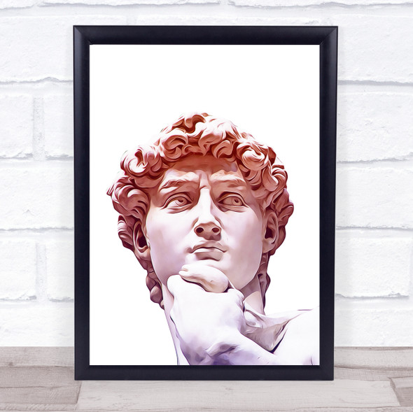 Michelangelo Purple Ombre Wall Art Print