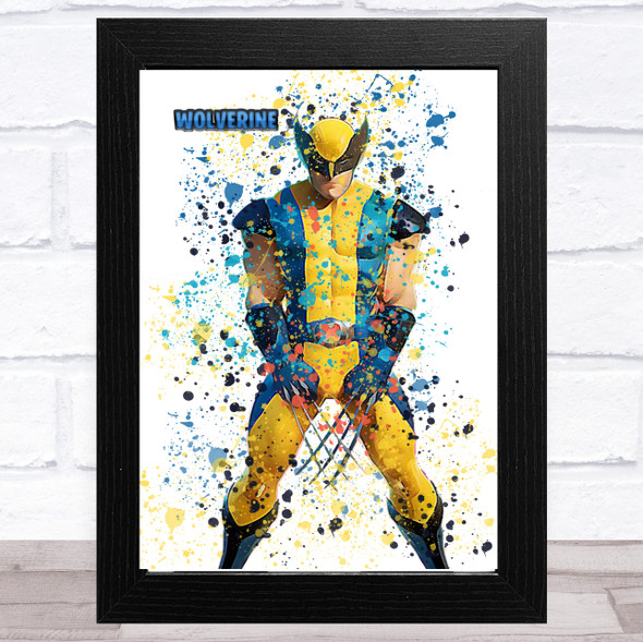 Splatter Art Gaming Fortnite Wolverine Kid's Room Children's Wall Art Print