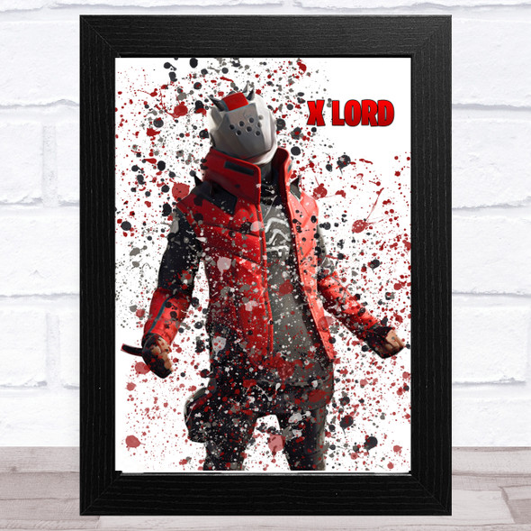 Splatter Art Gaming Fortnite X Lord Kid's Room Children's Wall Art Print