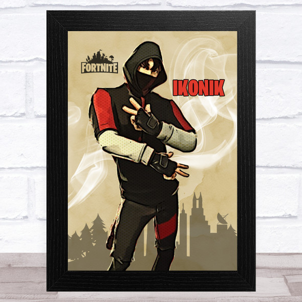 Ikonik Gaming Comic Style Kids Fortnite Skin Children's Wall Art Print