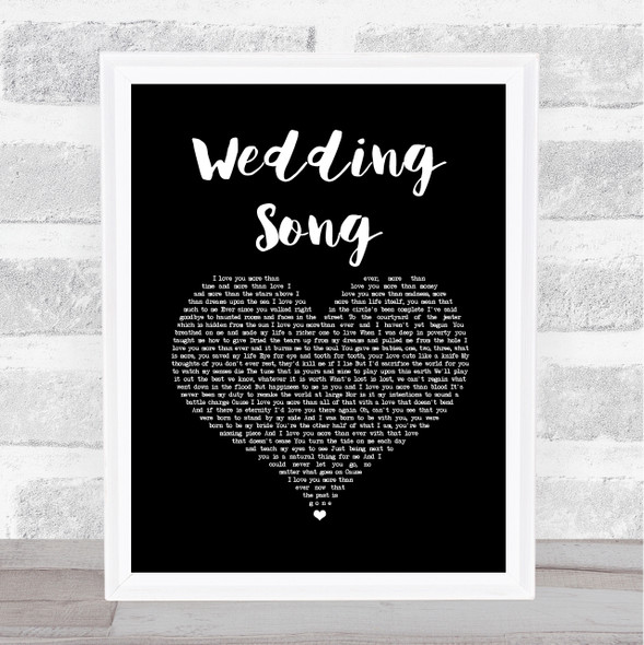 Bob Dylan Wedding Song Black Heart Song Lyric Music Art Print