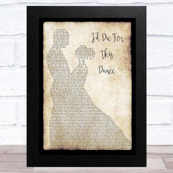 Jeff Beck I'd Die For This Dance Man Lady Dancing Song Lyric Music Art Print