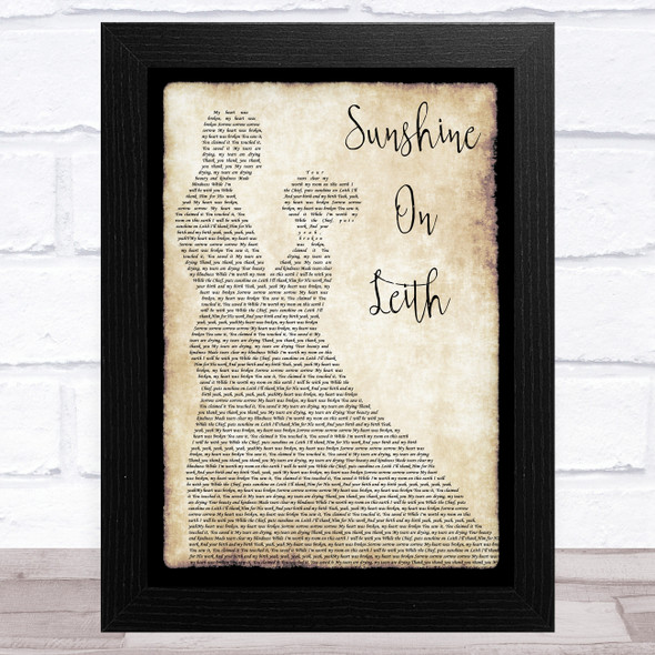 The Proclaimers Sunshine On Leith Man Lady Dancing Song Lyric Music Art Print