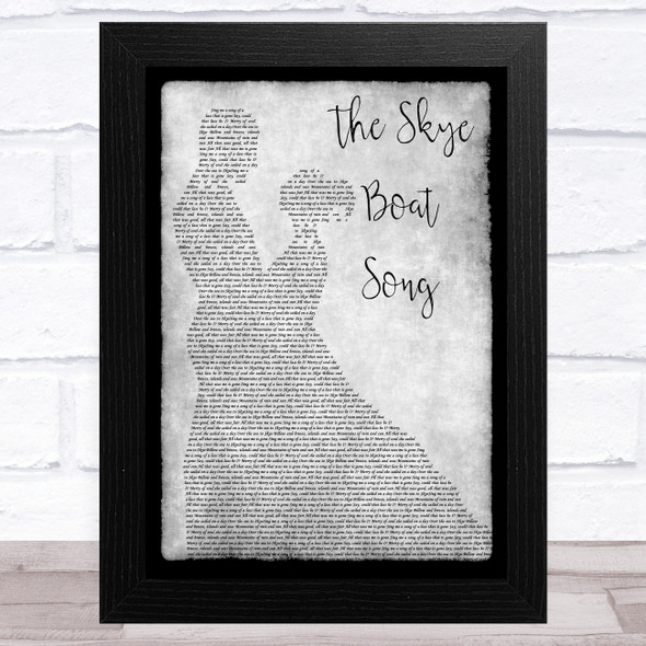 Bear McCReary The Skye Boat Song Grey Man Lady Dancing Song Lyric Music Art Print