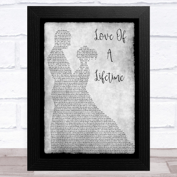 Firehouse Love Of A Lifetime Grey Man Lady Dancing Song Lyric Music Art Print