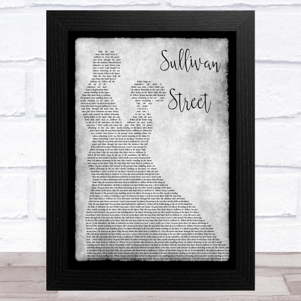 Counting Crows Sullivan Street Grey Man Lady Dancing Song Lyric Music Art Print