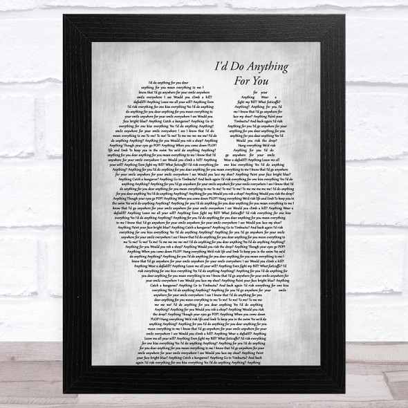 Oliver the Musical I'd Do Anything for You Mother & Baby Grey Song Lyric Music Art Print