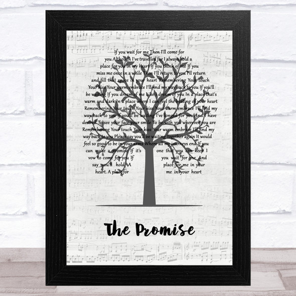Tracy Chapman The Promise Music Script Tree Song Lyric Music Art Print