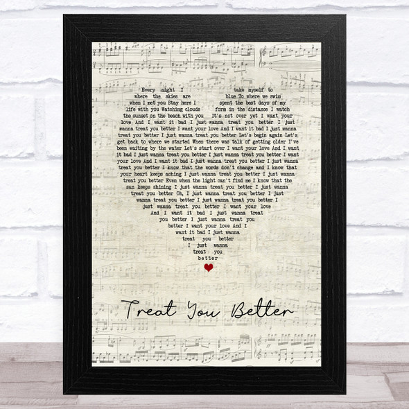 Rüfüs Du Sol Treat You Better Script Heart Song Lyric Music Art Print