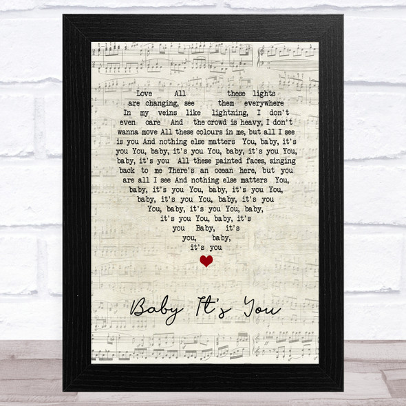 London Grammar Baby Its You Script Heart Song Lyric Music Art Print