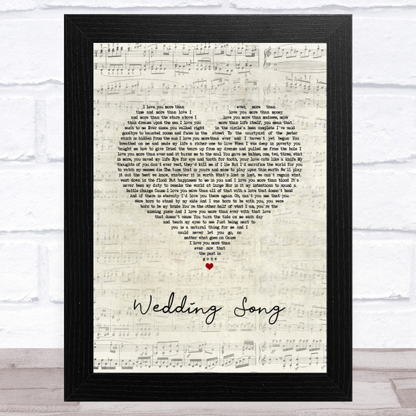 Bob Dylan Wedding Song Script Heart Song Lyric Music Art Print