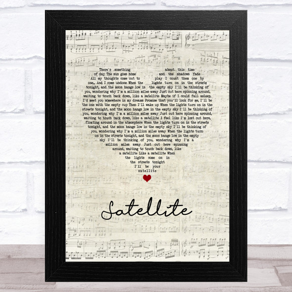 Randy Rogers Band Satellite Script Heart Song Lyric Music Art Print