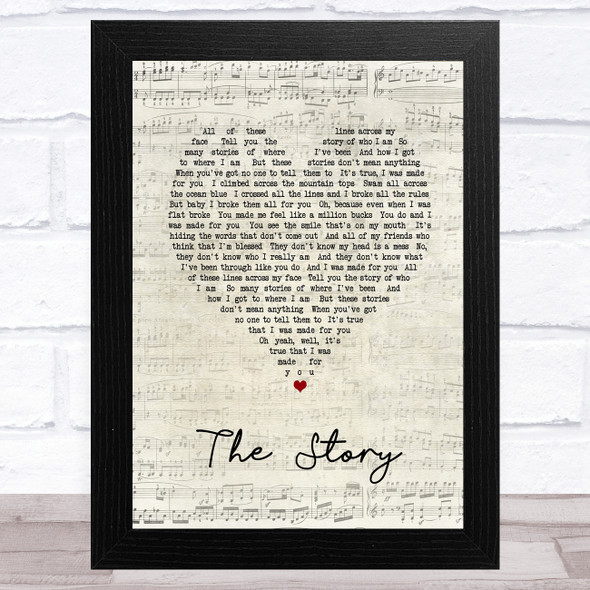 Sara Ramirez The Story Script Heart Song Lyric Music Art Print