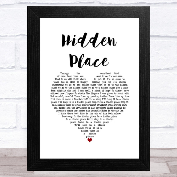 Bjork Hidden Place White Heart Song Lyric Music Art Print