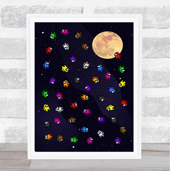 Among Us So Many In Space Children's Kids Wall Art Print