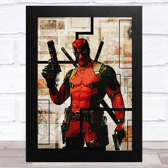 Deadpool Vintage Retro Children's Kid's Wall Art Print