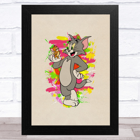 Tom And Jerry Vintage Children's Kid's Wall Art Print