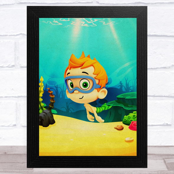 Bubble Guppies Nonny Children's Kid's Wall Art Print