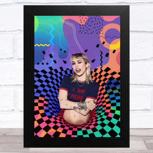 Miley Cyrus Retro Celeb Wall Art Print