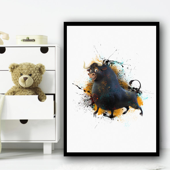 The Story Of Ferdinand Splatter Wall Art Print