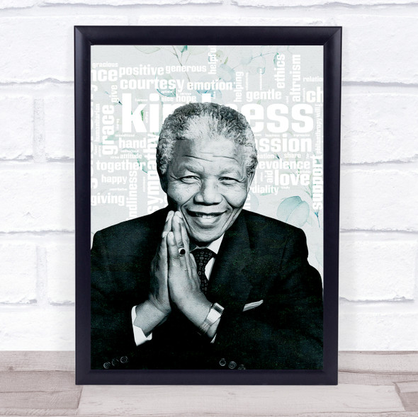 Nelson Mandela Grey And White Word Abstract Wall Art Print Nelson Mandela Grey And White Word Abstract Wall Art Print