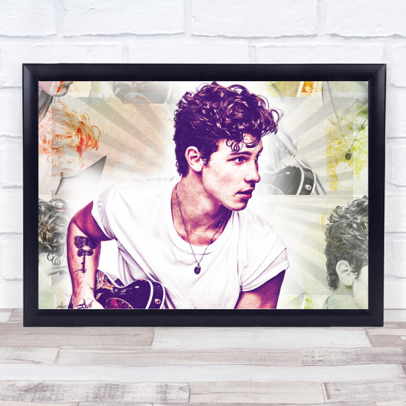 Shawn Mendes Icon Chrome Pop Art Wall Art Print