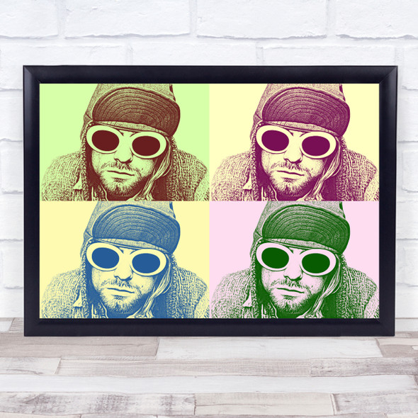 Kurt Cobain Vintage Repeated Wall Art Print