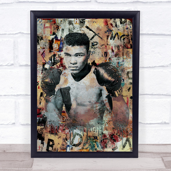 Muhammad Ali Urban Graffiti Wall Art Print