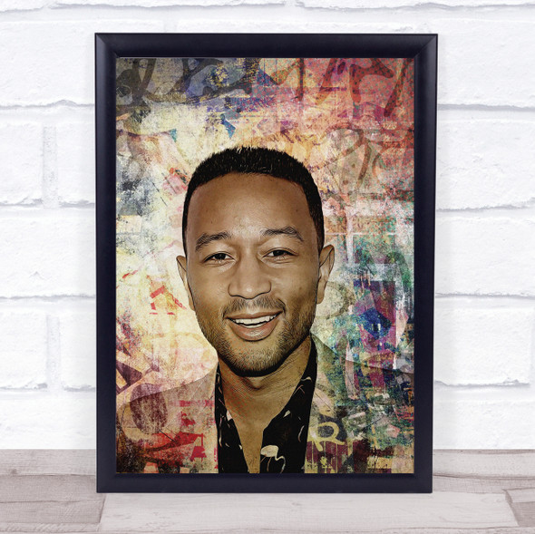 John Legend Graffiti Wall Art Print