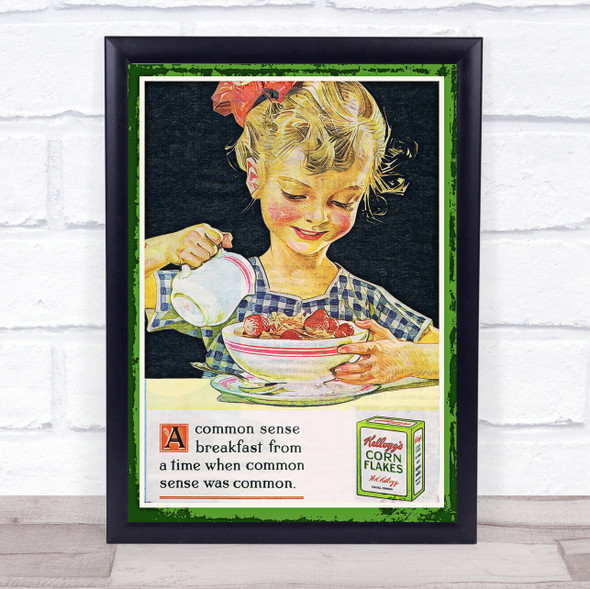 Vintage Advert Kellogg's Wall Art Print