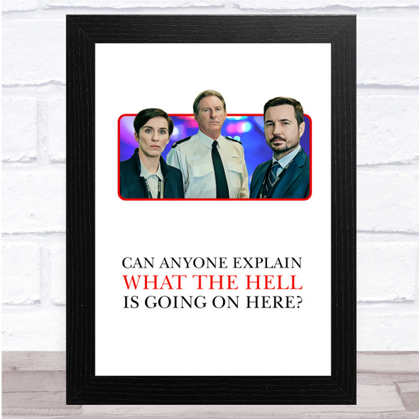 Line Of Duty Characters Can Anyone Explain What Is Going On Here Wall Art Print